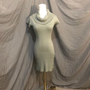 Elegant Cowl Neck Sweater Dress